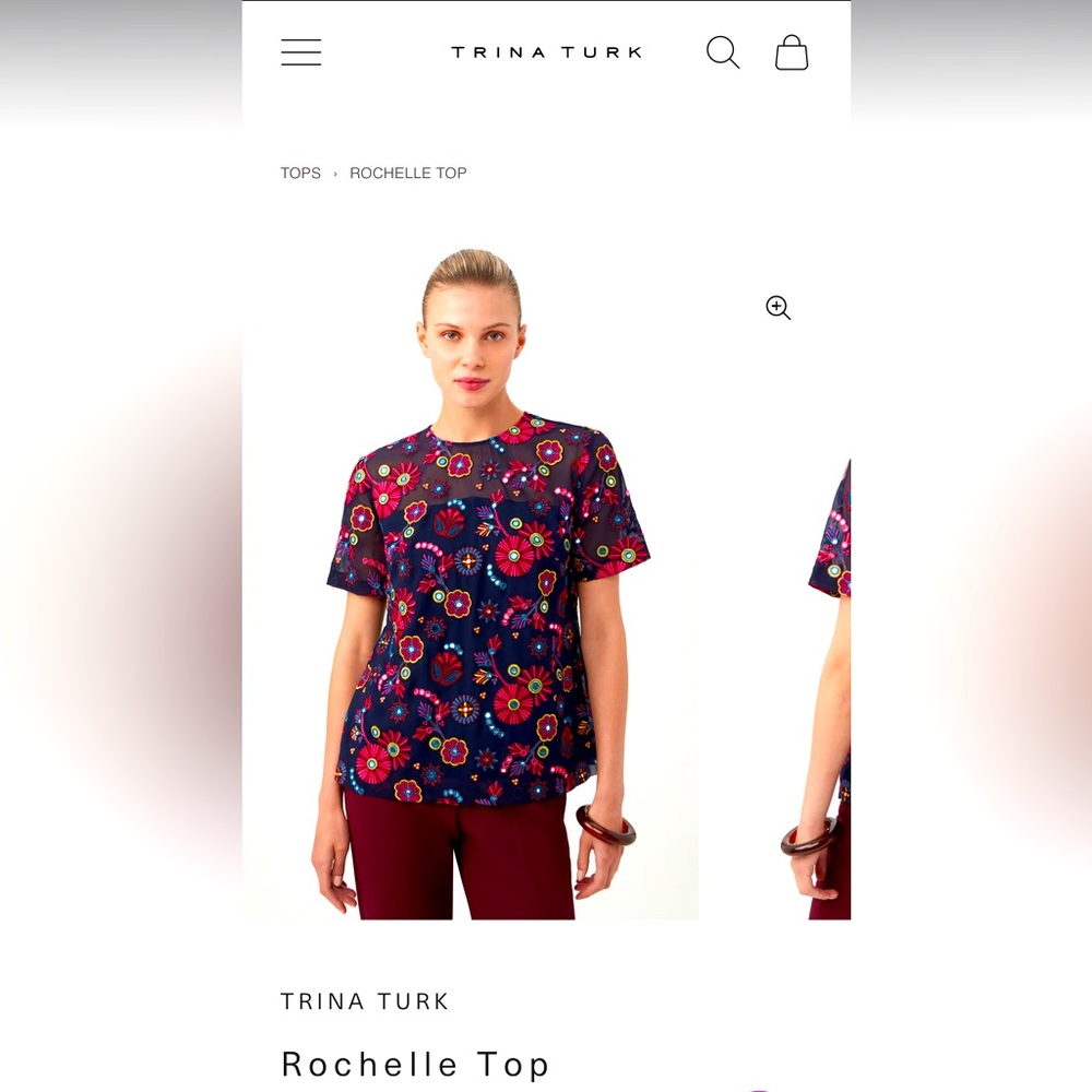 Trina Turk Rochelle Top - Multicolor Floral
